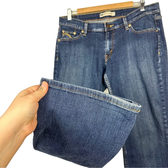 Levi’s 524 Y2K Too Superlow Bootcut Flare Rare Dark Wash Vintage Low Rise Jeans - Picture 5 of 13